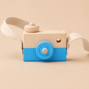 かわいい木製トイカメラ