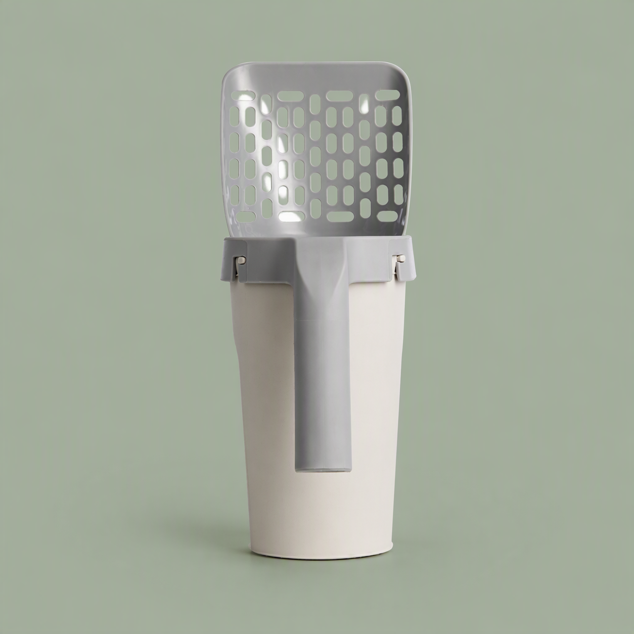 一体型 猫用トイレスコップ ダストボックス付き