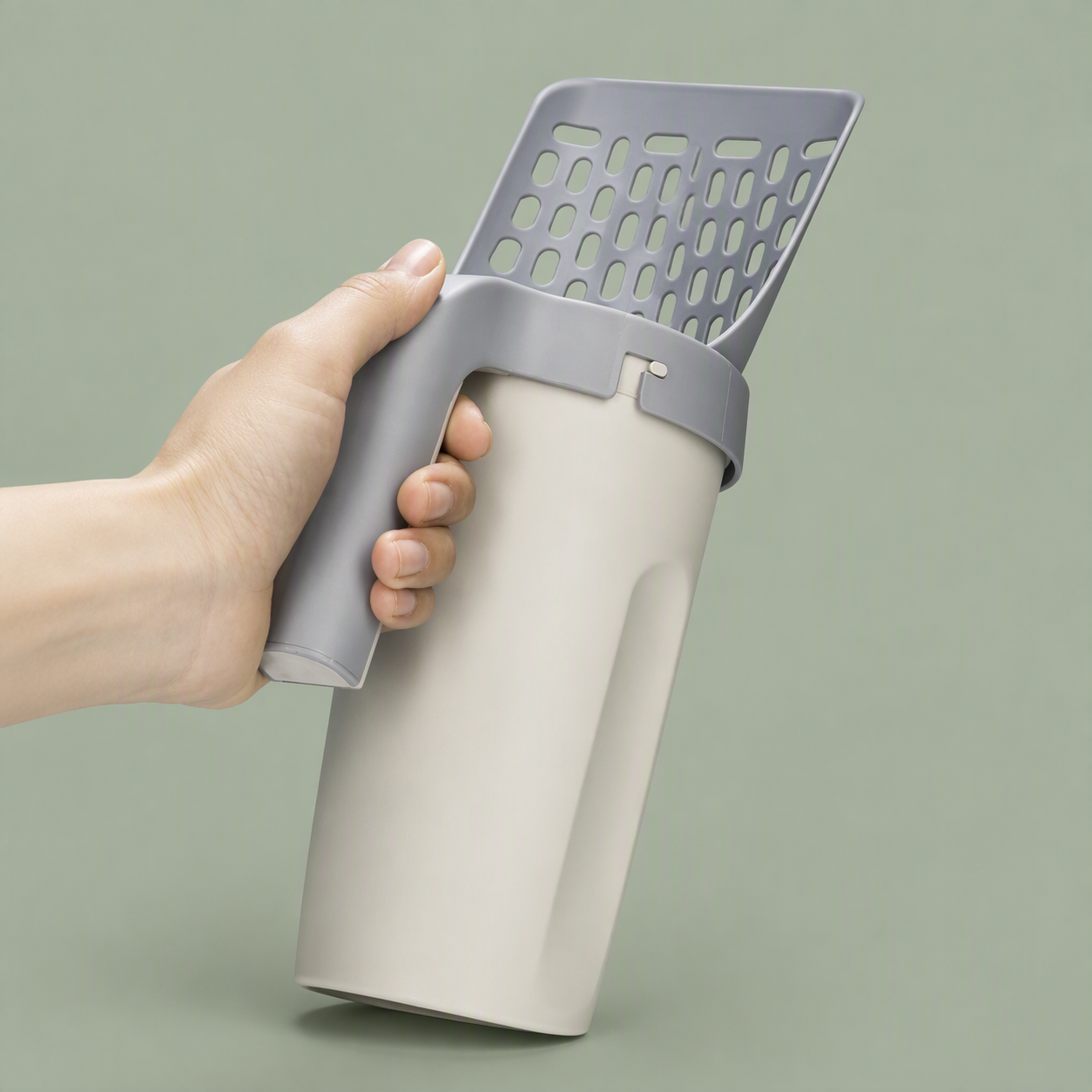 一体型 猫用トイレスコップ ダストボックス付き - 画像 (2)