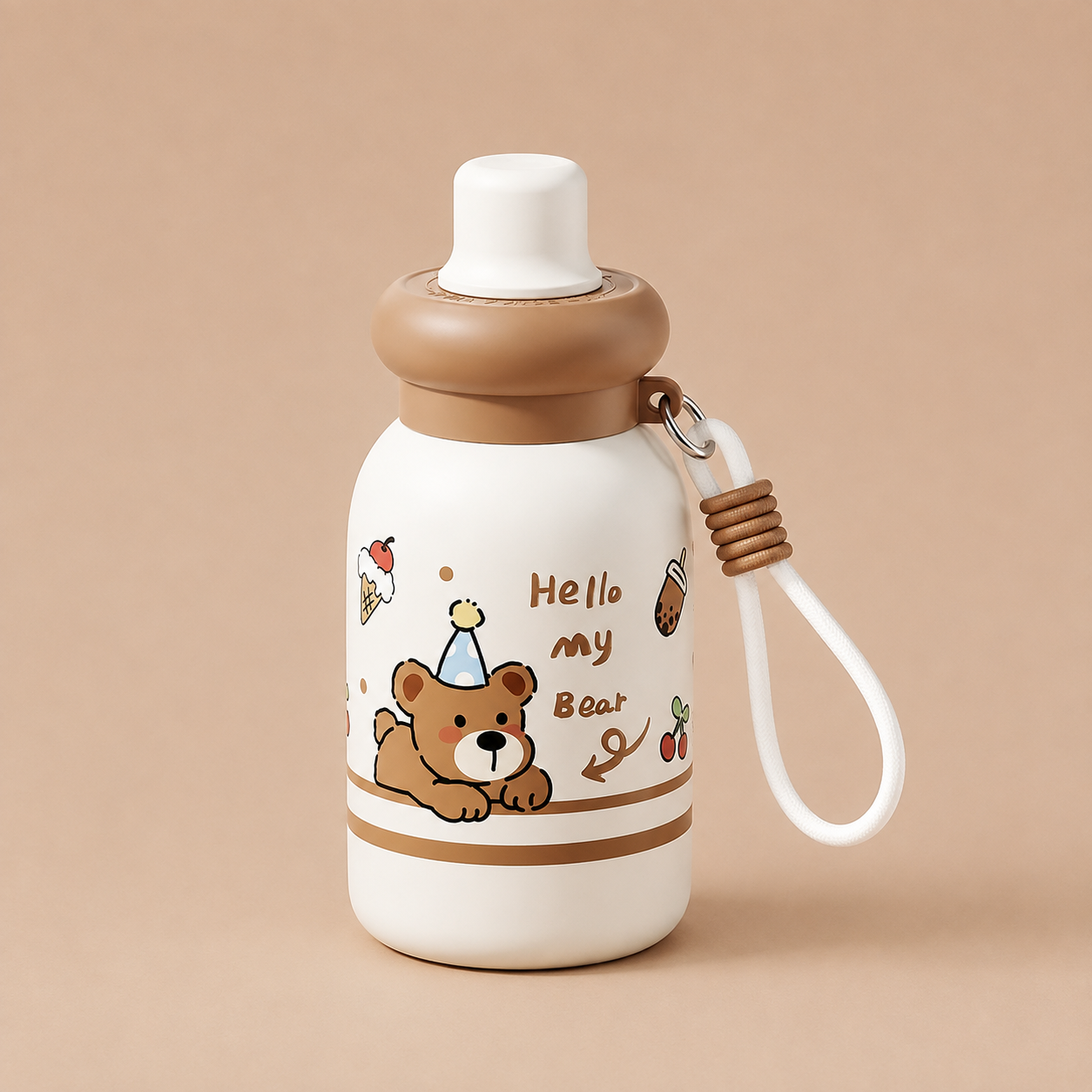 かわいいキャラクターの保温ストローボトル(500ml) - 画像 (6)