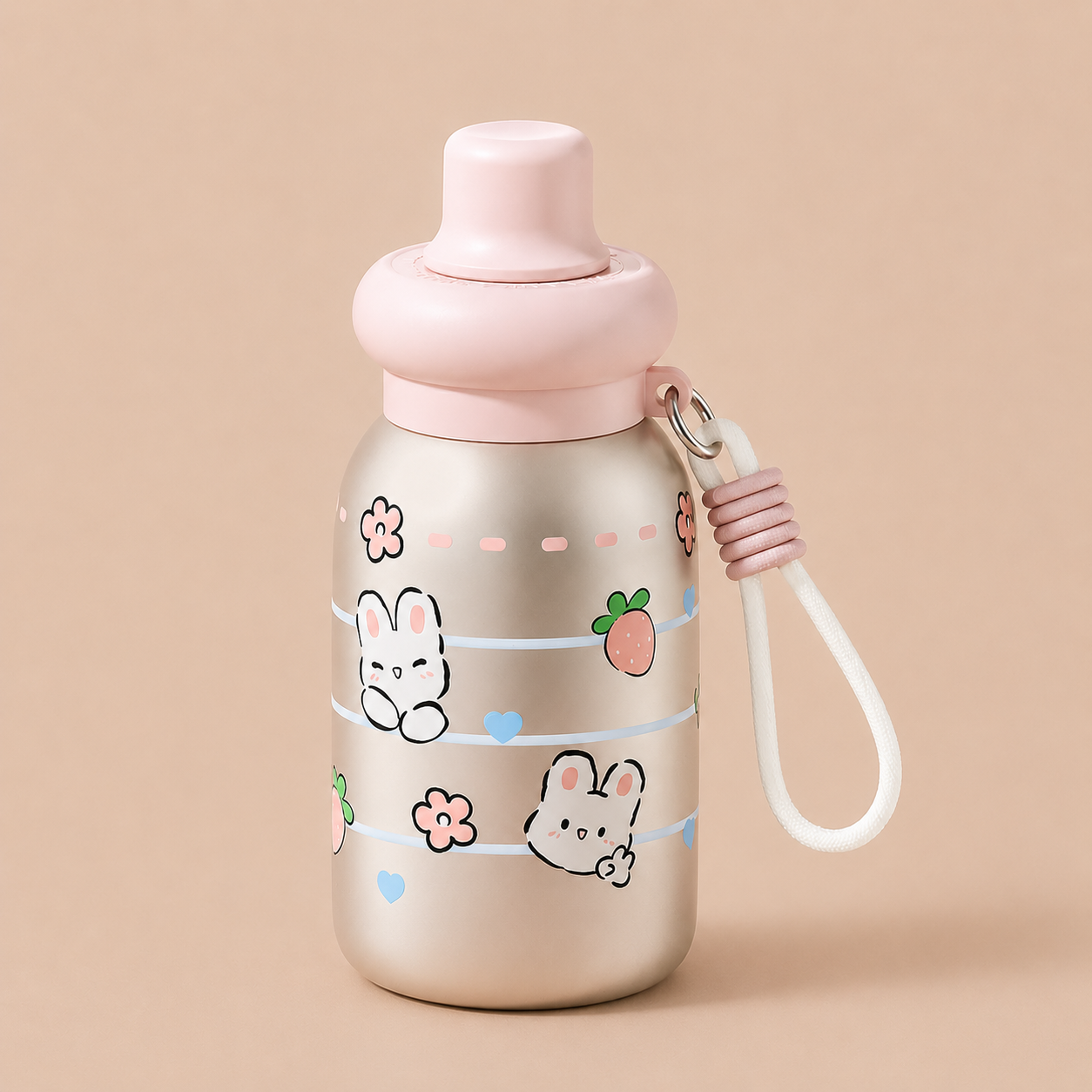 かわいいキャラクターの保温ストローボトル(500ml) - 画像 (7)
