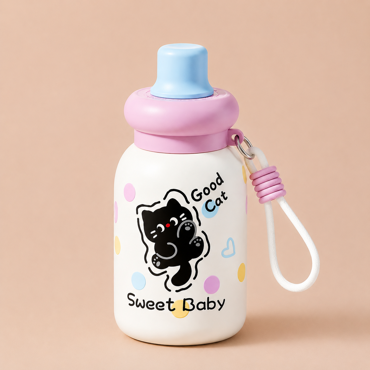 かわいいキャラクターの保温ストローボトル(500ml) - 画像 (9)