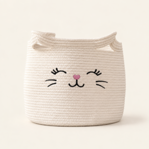 WHISK 手編みコットンロープ 収納バスケット